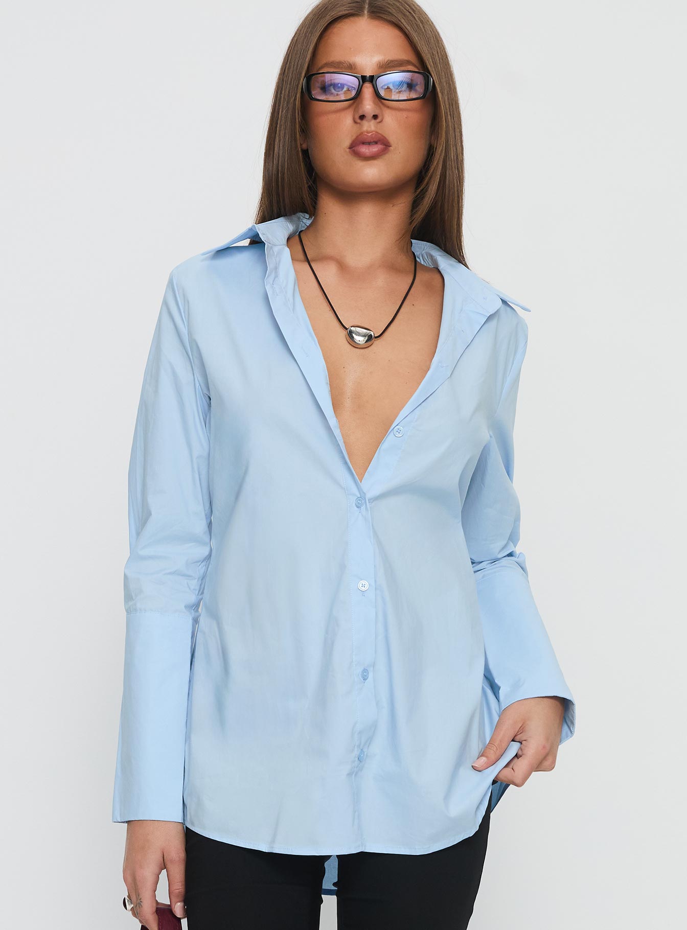 Nitsa Long Sleeve Shirt Blue