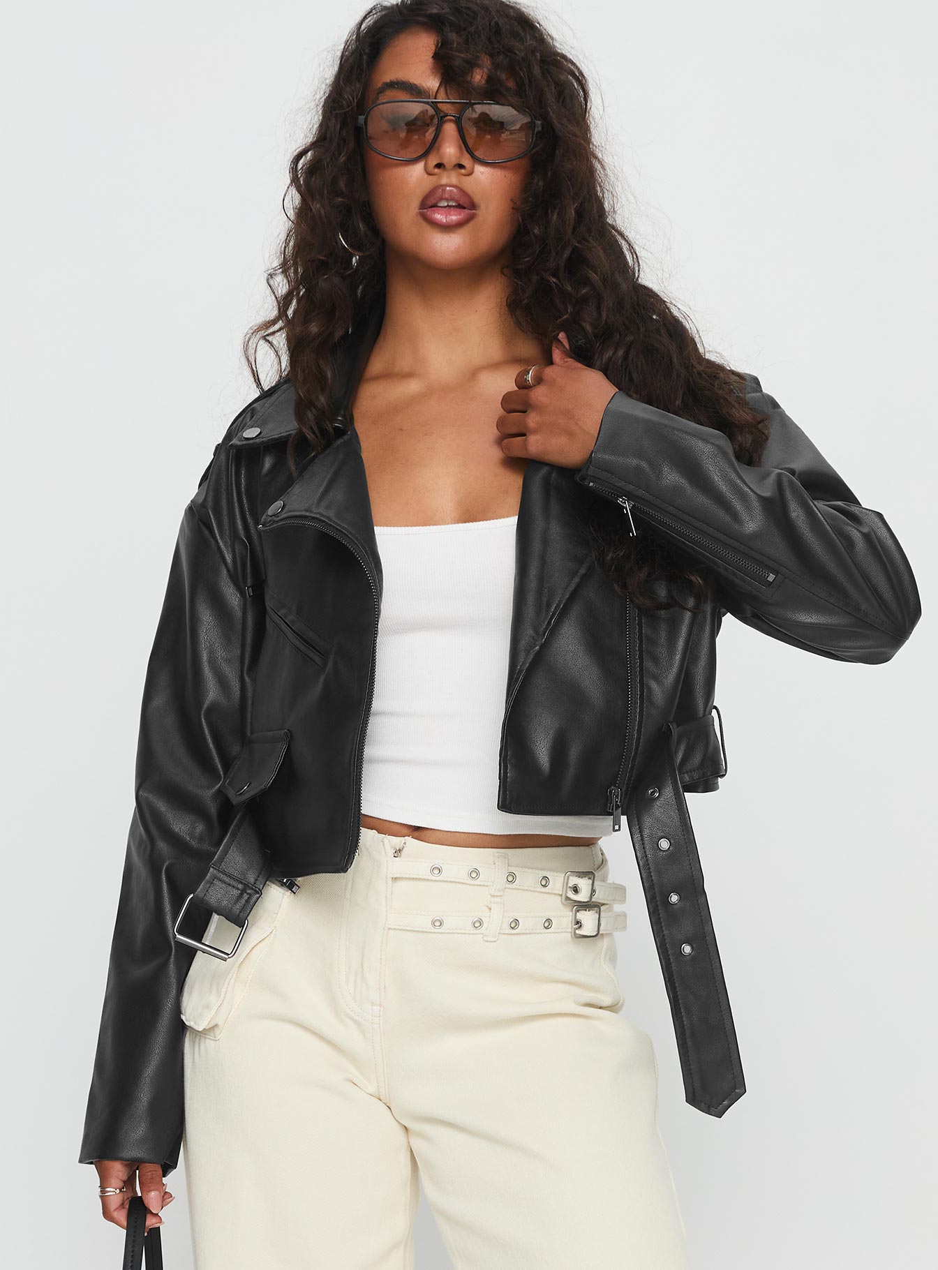 Stormwatch Faux Leather Jacket Black