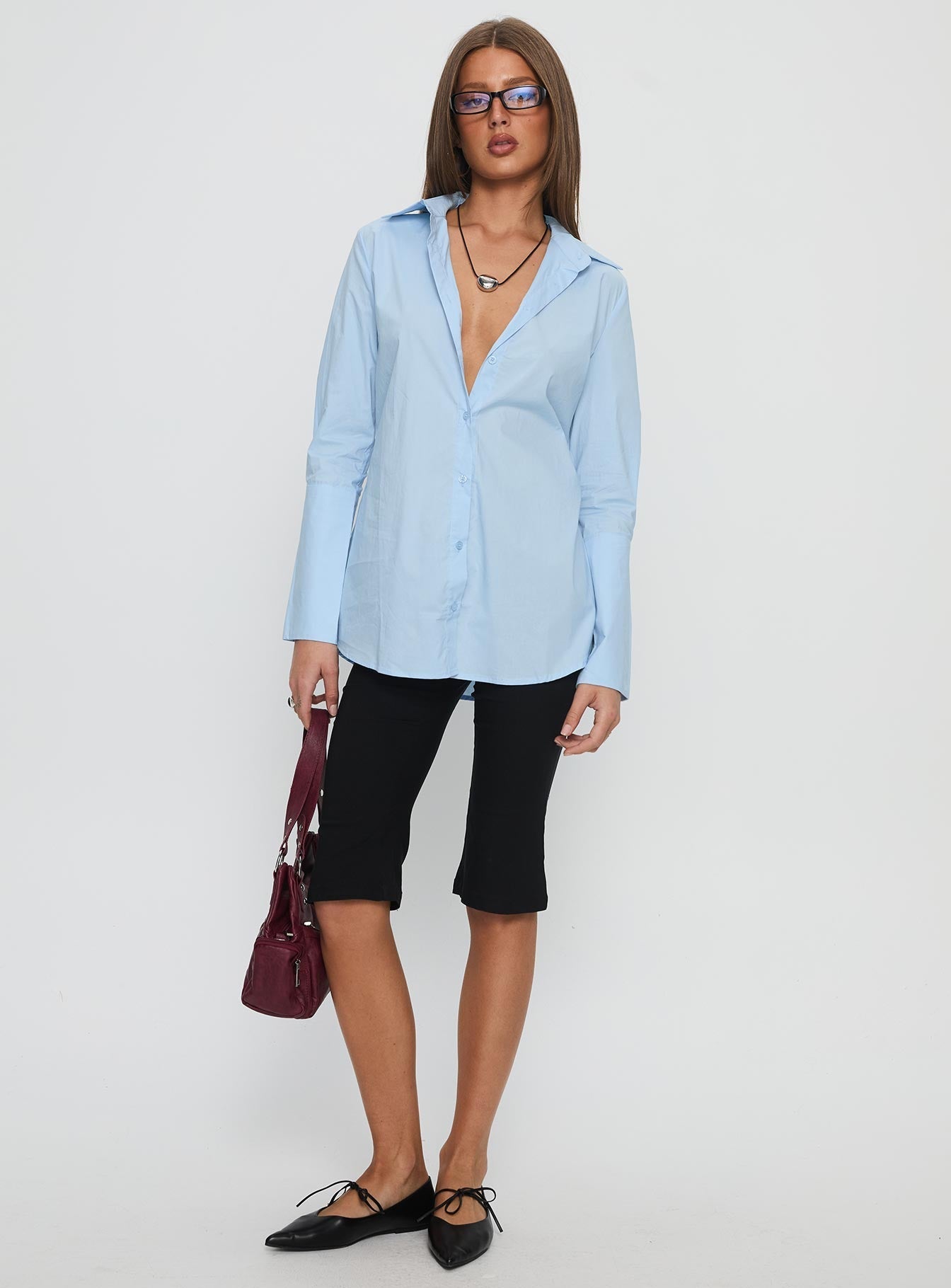 Nitsa Long Sleeve Shirt Blue