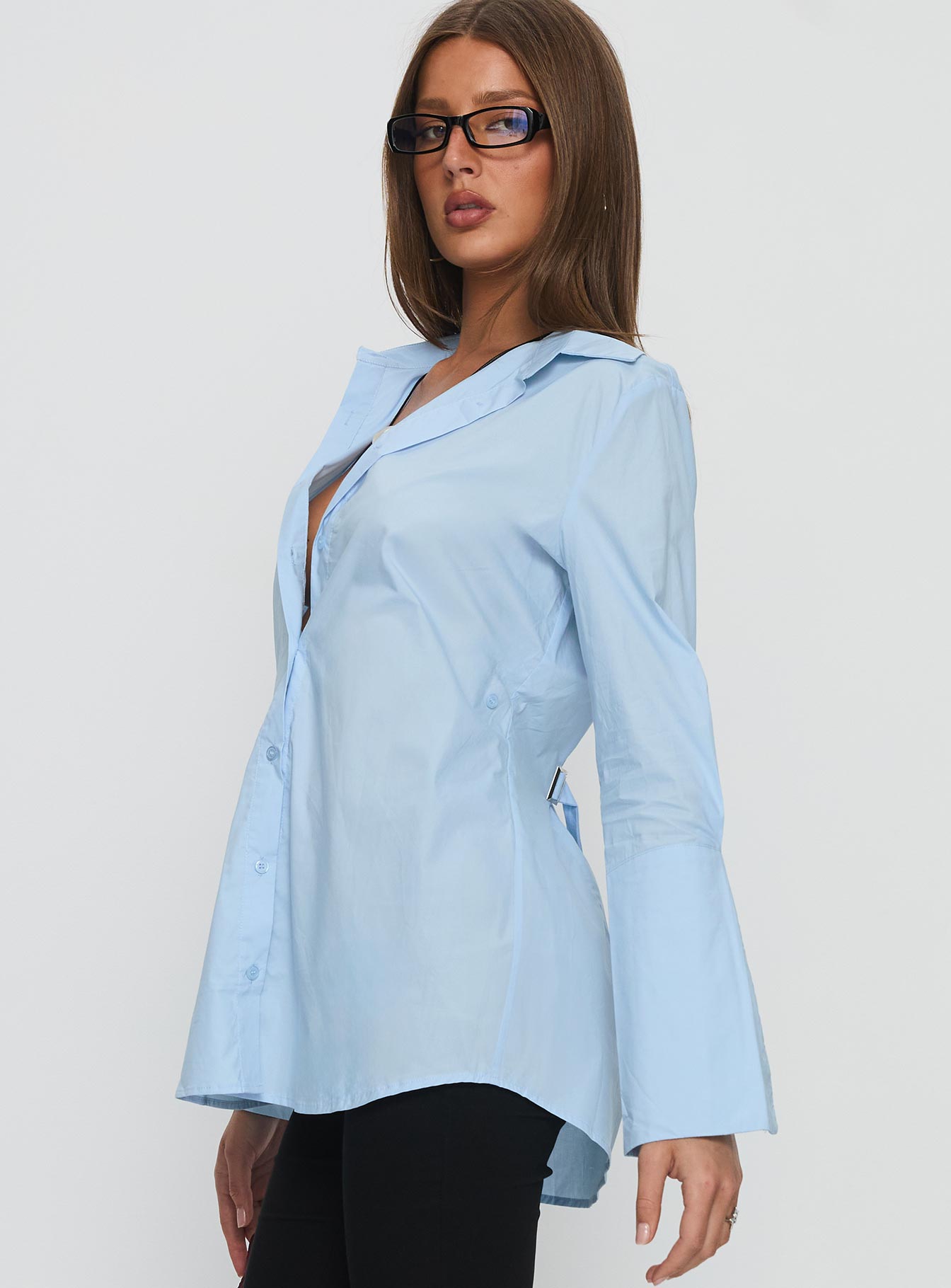 Nitsa Long Sleeve Shirt Blue
