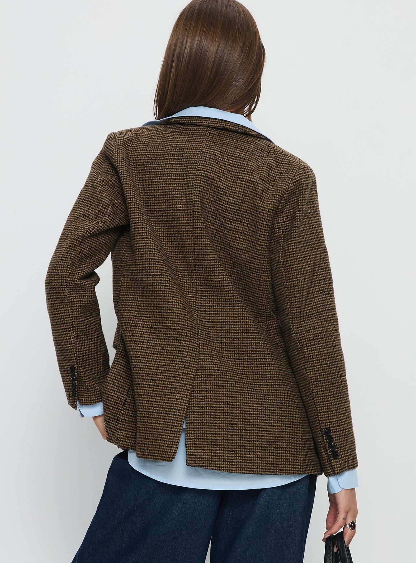 Leanah Blazer Brown Check