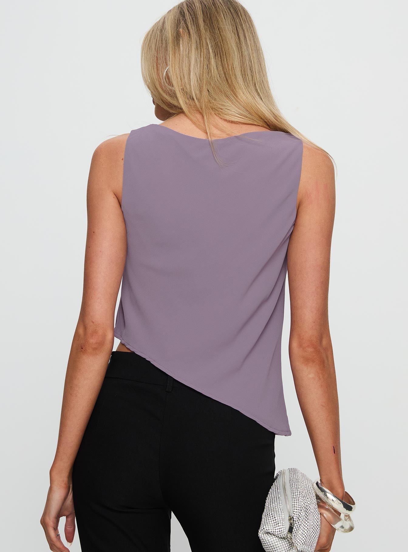 Forever Curious Cowl Neck Top Mauve