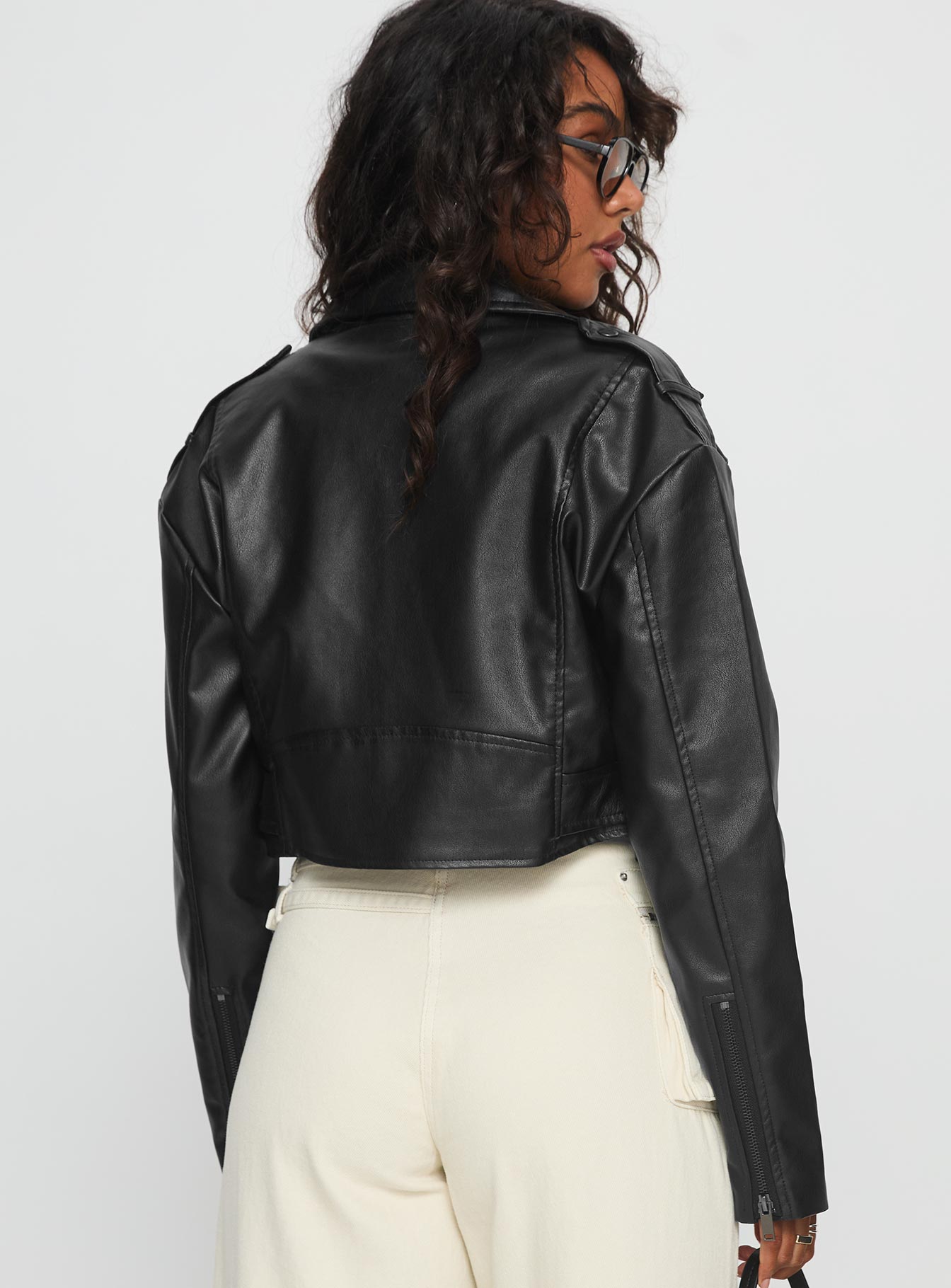 Stormwatch Faux Leather Jacket Black
