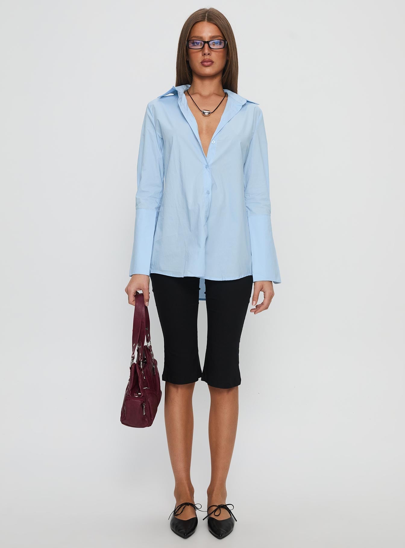 Nitsa Long Sleeve Shirt Blue