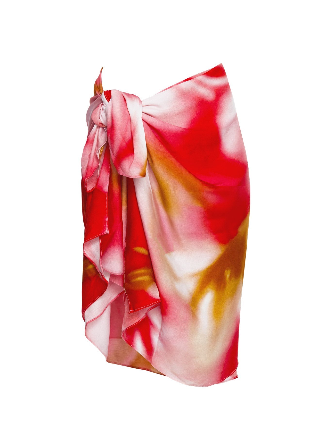 Illuminated Wrap Sarong Red Floral