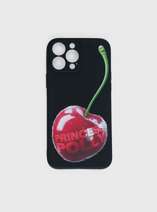 Earnestly iphone Case Black / Cherry