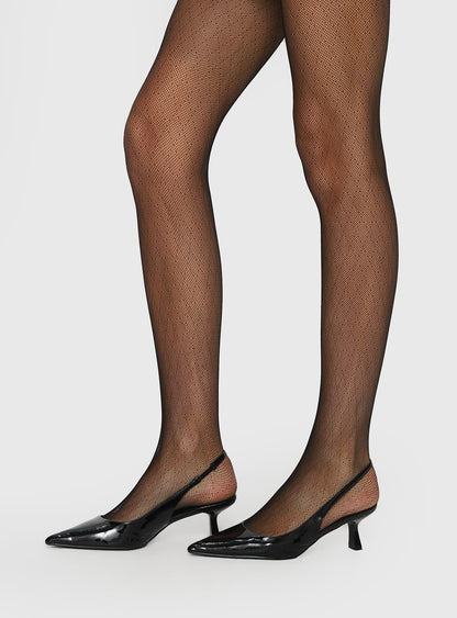 Mariselle Textured Sheer Tights Black
