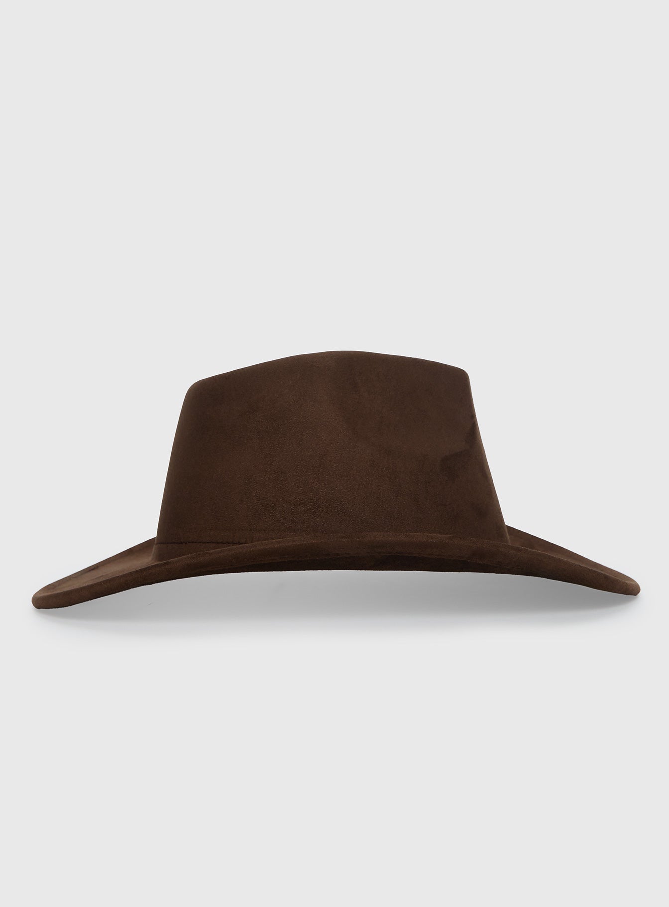 Tranquility Faux Suede Cowboy Hat Brown