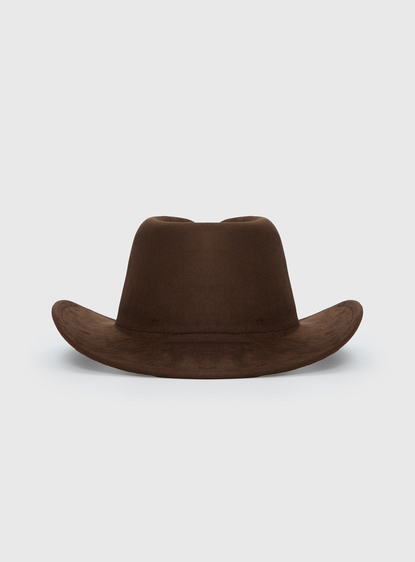 Tranquility Faux Suede Cowboy Hat Brown