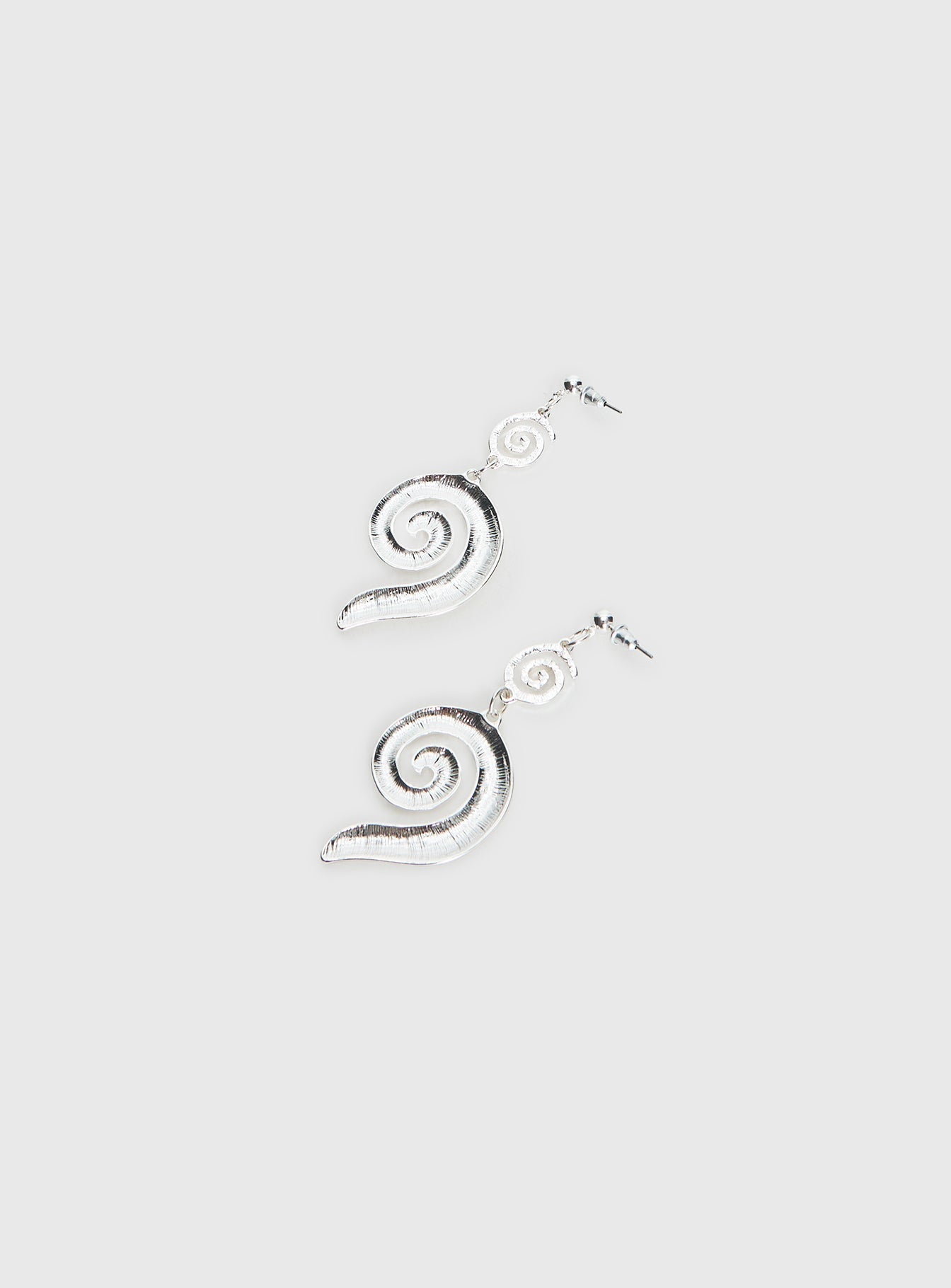 Top Of Mind Swirl Earrings Silver