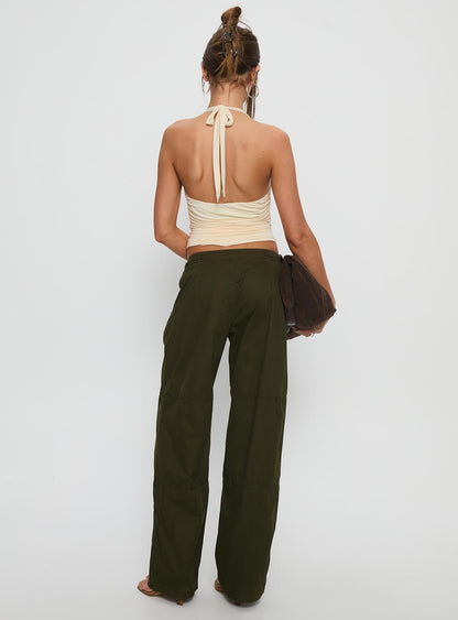 Ravenscroft Cargo Pant Washed Dark Khaki