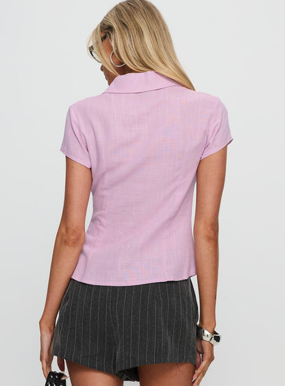 Cottesloe Blouse Top Pink