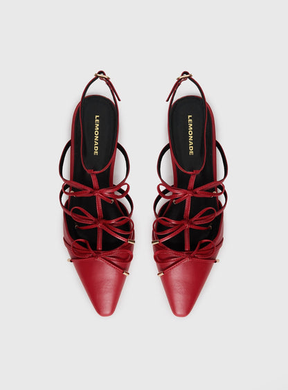 Ballet Club Flats Red