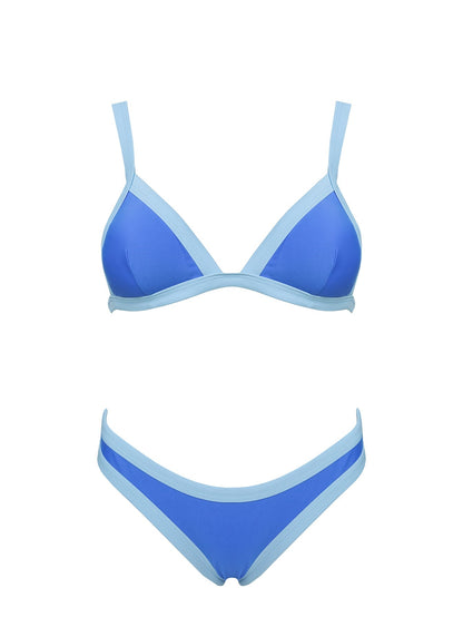 Amiri Contrast High Side Bikini Bottoms Blue