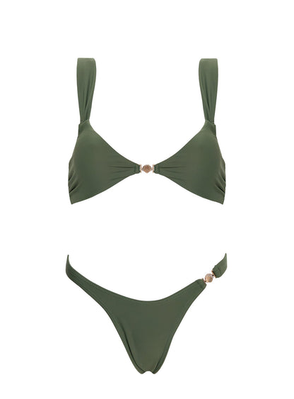 Koana Hardware High Side Bikini Bottoms Green